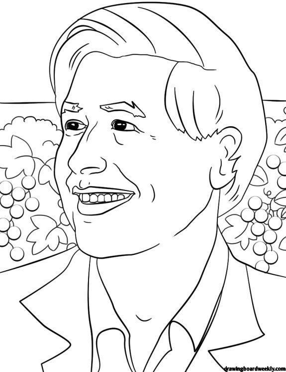 Cesar Chavez Coloring Page Drawing Board Weekly