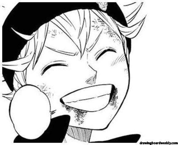 Black Clover Coloring Page - Drawing Board Weekly