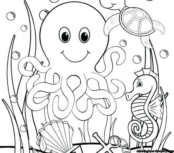 Under the Sea Coloring Pages - Drawing Board Weekly